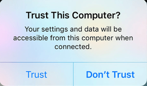 iPhone Trust This omputer