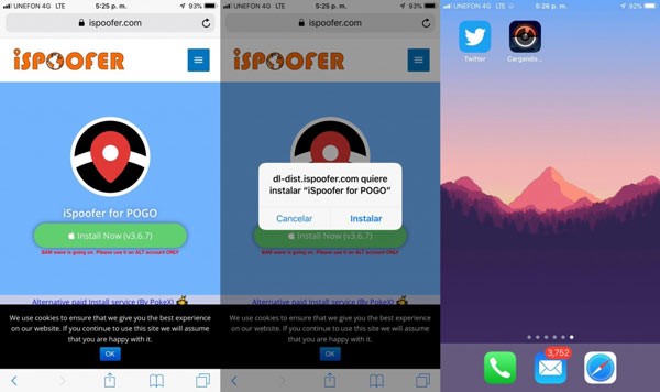 Applicazione Ispoofer