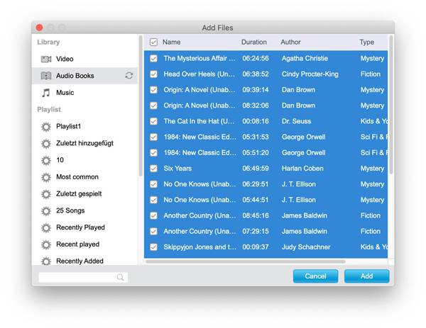 iTunes AudioBook-Player