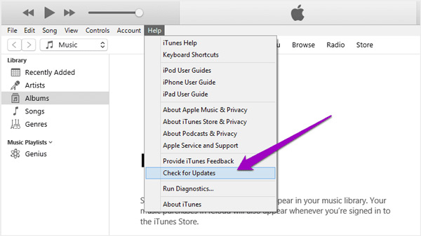 iTunes controleren op updates