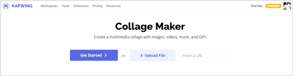 Creatore di collage Kapwing