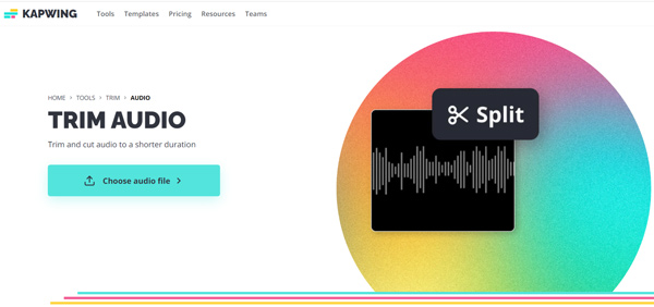 Kapwing Online MP3 Cutter