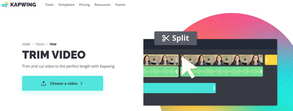 Kapwing Онлайн-триммер для видео