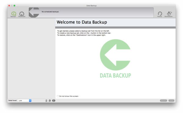 Copia de seguridad de datos Mac