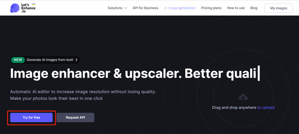 Letsenhance io Image Enhancer en ligne