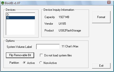 Format USB Lexar