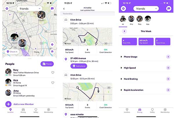 Umístění aktualizace Life360