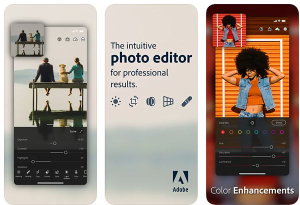 Application Lightroom Photo Video Editor