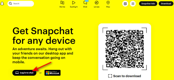 Connectez-vous à Snapchat