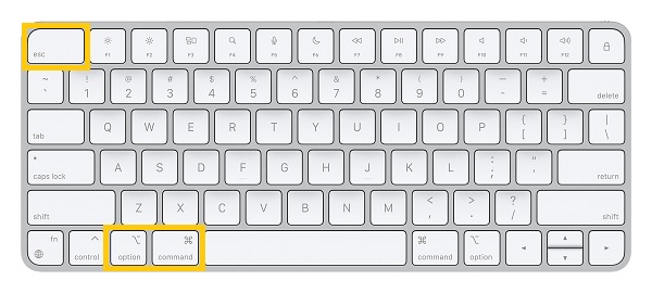 Mac Komut Seçeneği Esc