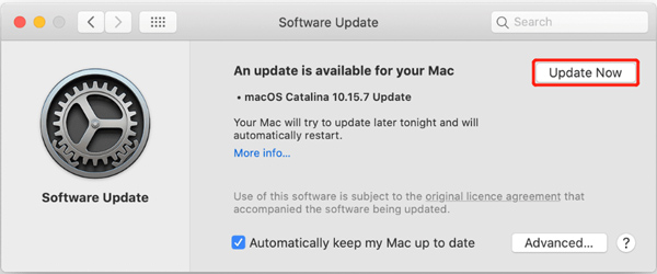 Mac-systemuppdatering nu