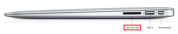 Macbook Air SD-kortspor