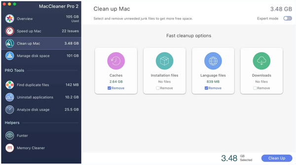 Maccleaner Pro Key Features