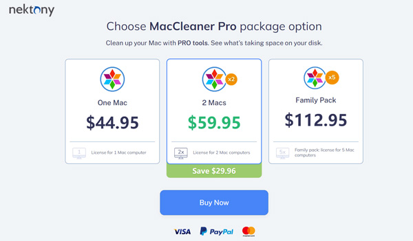 Maccleaner Pro Package Option