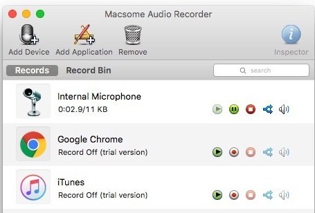 Macsome audiorecorder