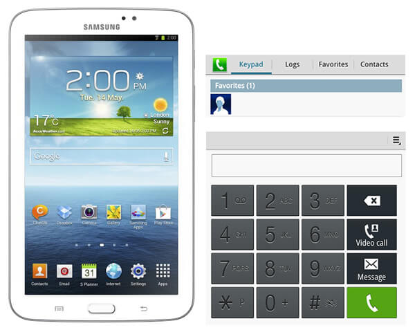 Samsung Galaxy Tab'i Telefon Olarak Kullanma