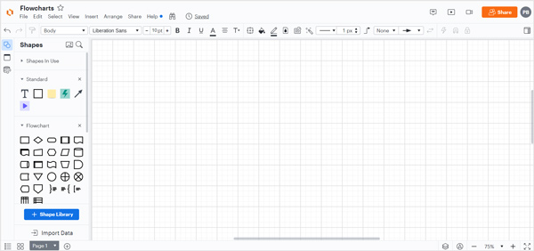 Erstellen Sie ein Flussdiagramm online Lucidchart