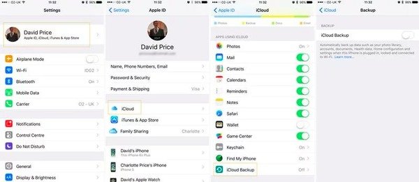 Az iPhone manuális biztonsági mentése az iCloud programmal