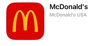 McDonald-Logo auf rotem Hintergrund