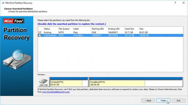 MiniTool Partition Recovery無料