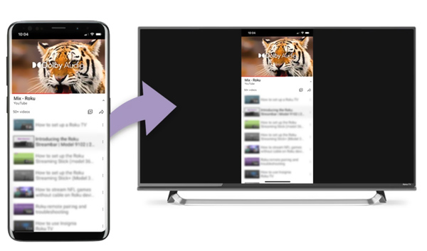Mirror iPhone Android Phone To Roku TV Without Wifi