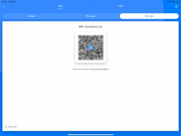 Mettre en miroir l'iPhone sur l'iPad via le code QR Apower