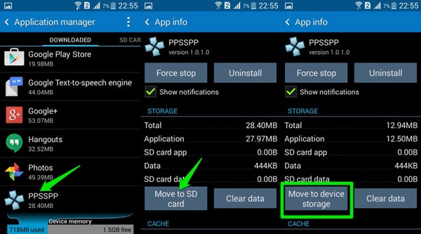 Déplacer Android sur une carte SD