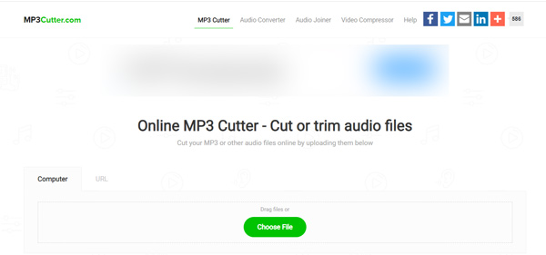 MP3cuttercom 在線 MP3 切割機