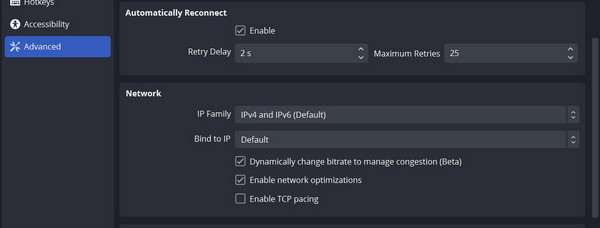 Obs Network Optimizations