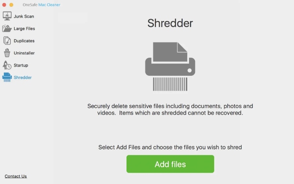 OneSafe Mac Cleaner Shredder