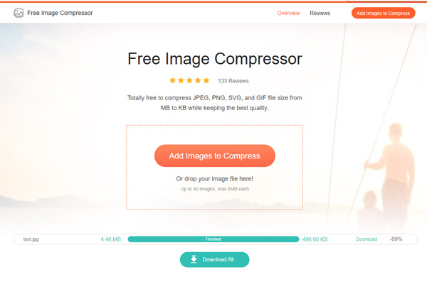 Online beeldverkleiner Gratis beeldcompressor