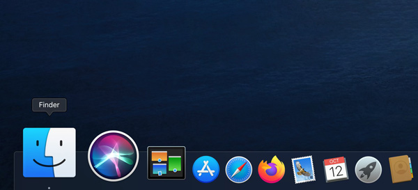 Open Finder in Dock