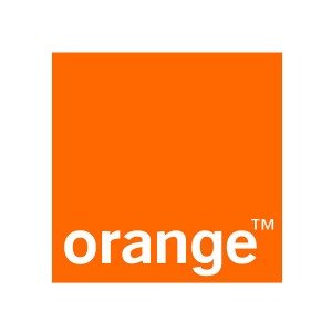 オレンジ色のiPhone