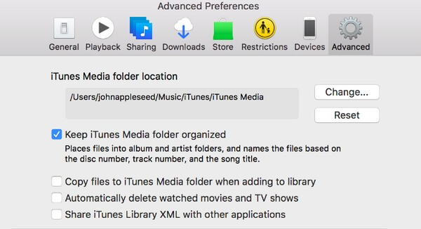 Organize a biblioteca do iTunes