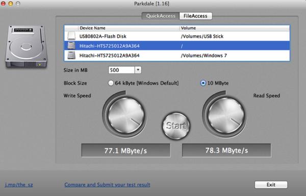 Parkdale Test Hard Drive Speed