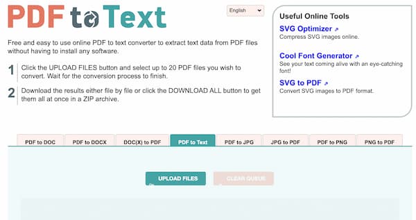 PDF till text online