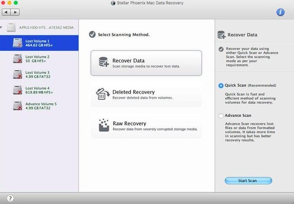 Hvězdná Phoenix Mac Data Recovery