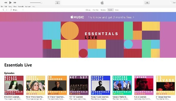 Слушать iTunes радио