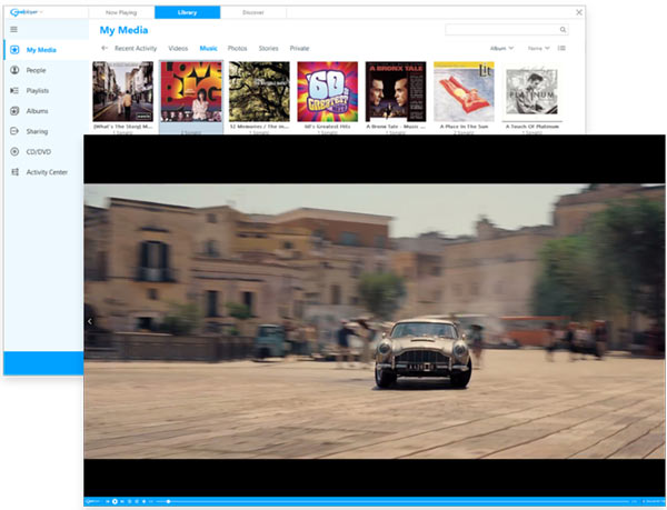 Spela Hantera media med RealPlayer