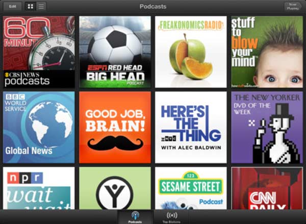 Podcasts en iPad / iPhone