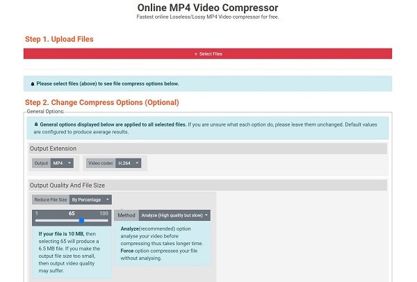 Ps2pdf MP4-kompressor