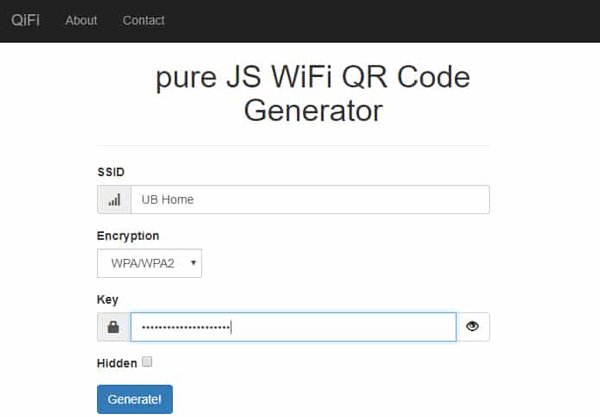 Code QR wifi