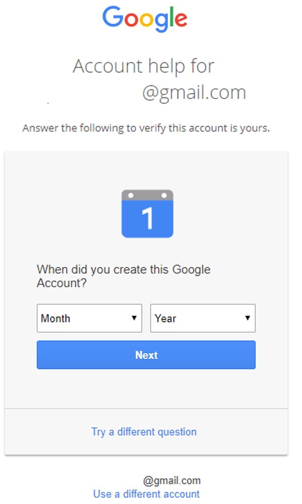 Восстановление пароля Gmail