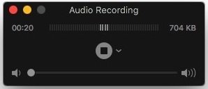 Grabadora de audio QuickTime