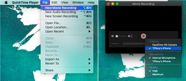 Quicktime Player 電影錄製