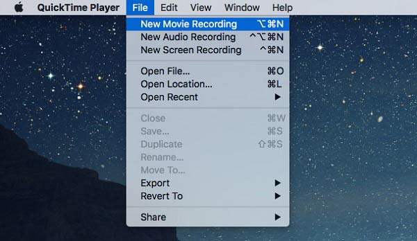 Quicktime Player Open bestand