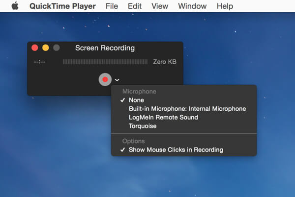 QuickTime-schermrecorder