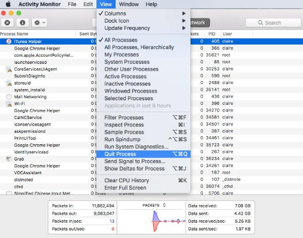 Avsluta iTunes Helper