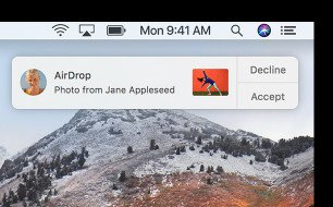 Motta bilder på mac airdrop