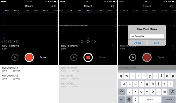 Enregistrer un mémo vocal sur iPhone